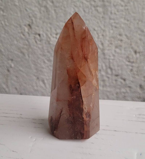 Tpren Hematietkwarts 198 gr. 10 cm Turm Hämatoide quarz, Hematite Quartz