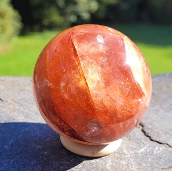 Bol Hematietkwarts 6 cm 316 gr. Hämatoide quarz, Hematoïdquartz