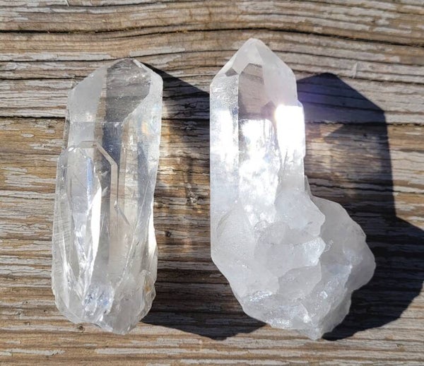 Ruwe punt helder Bergkristal Diamantina 9 cm Roh kristall klar Bergkristall, Clear Quartz rough crystal