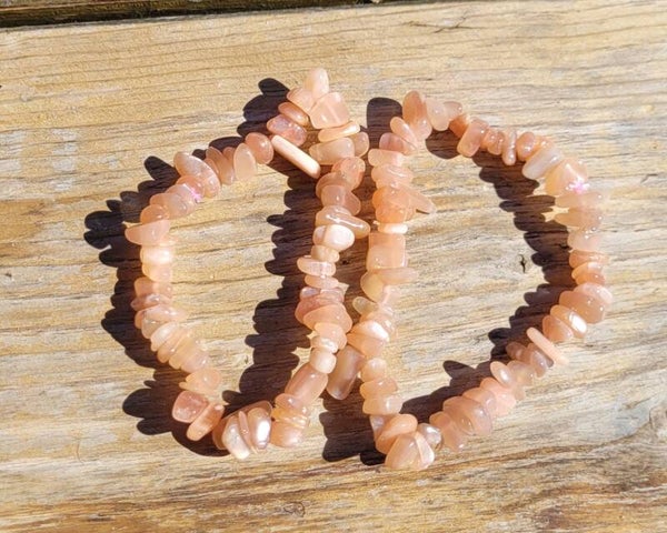 Armband split Zonnesteen, Sonnenstein  Sunstone bracelet