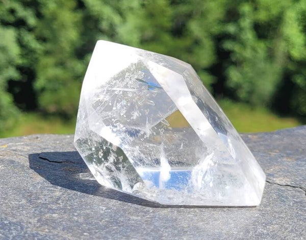 Bergkristal geslepen punt 181 gr. 6 cm Bergkristall Turm schijf, Polished point Clear Quartz