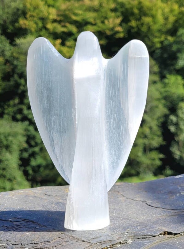 Engel Seleniet Satijnspaat 15 cm Selenit Satin spar Selenite