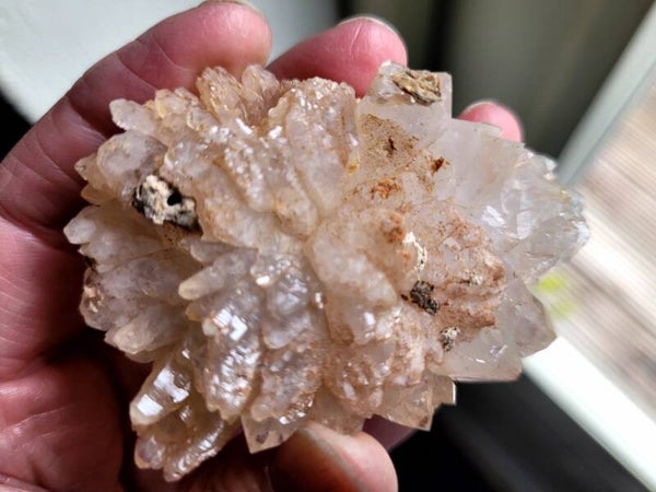 Quartz flower Brandberg 89 gr. 7,5 cm Quarz Blume, Brandberg kwartsbloem