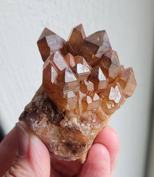 Sceptercluster Brandberg hematiet 108 gr. 6 cm Scepterstufe Hämatoid kristalle Brandberg Sceptercluster crystals