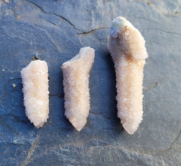 Cactuskwarts 'heksenvingers' 3 5 - 5 cm Kaktusquarz, Spiritquarz, Cactusquartz, Spiritquartz witchesfinger.