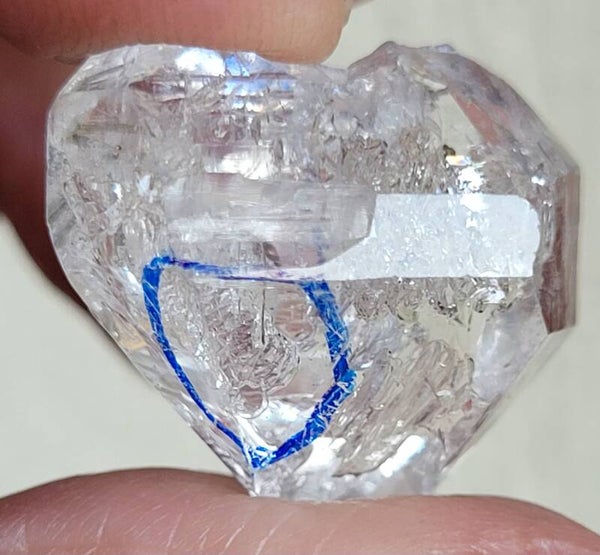 Enhydro Diamond Quartz 2 cm 6 gr. Enhydro 'herkimer' Diamond quarz.