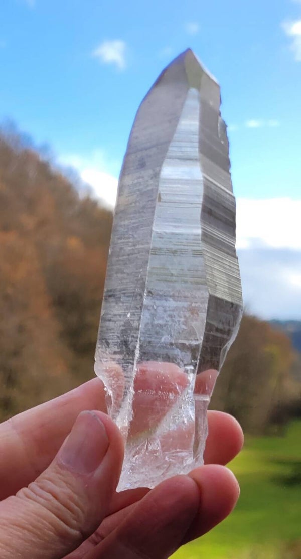 Lemurische Laserkwarts 130 gr. 11 cm Lemurian Laserquarz,   Lemurian Laserquartz