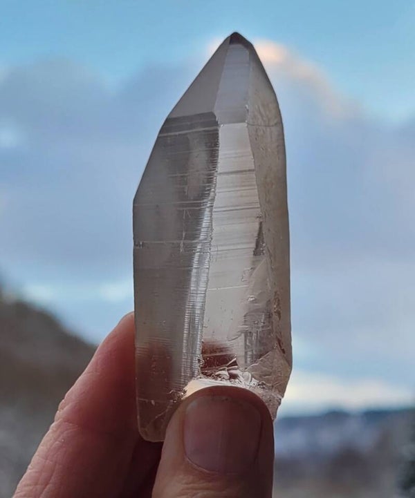 Lemurische Rookkwarts 71 gr. 7,5 cm Lemurian Rauchquarz,  Lemurian smokey quartz