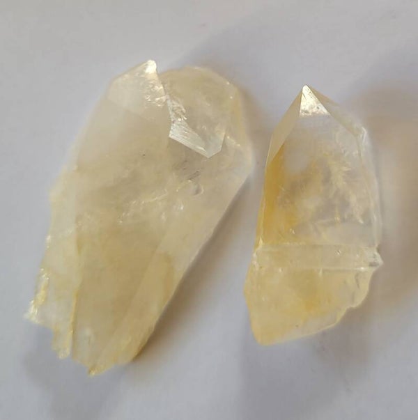 2 St. Arkansas Floater kristallen 25 gr. 2 St. Schwimmer kristalle, 2 pc Floater crystals Mt. Ida Golden Healer