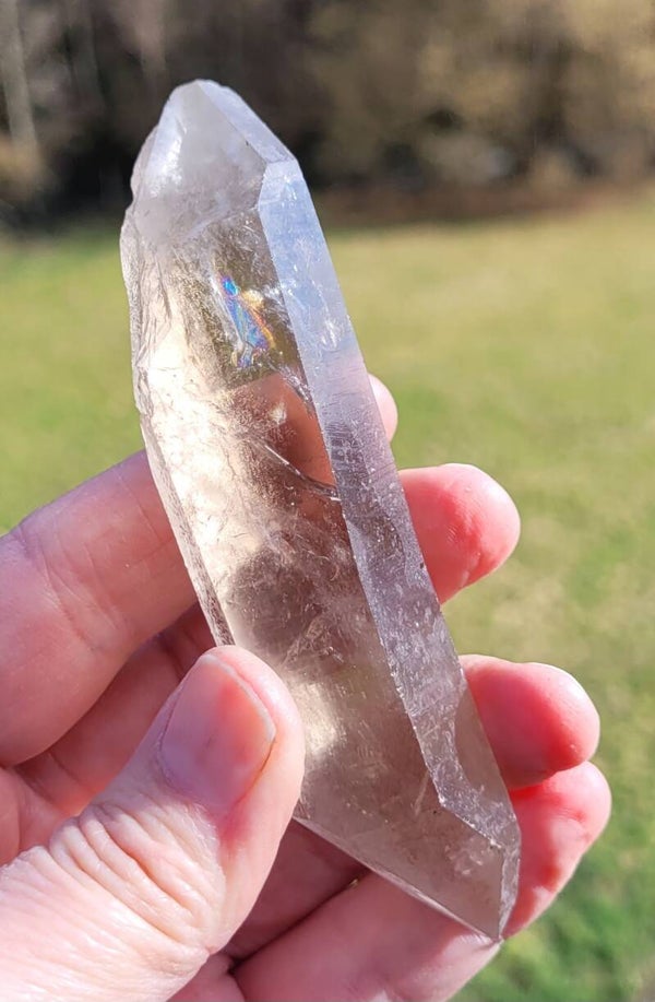 Rookkwarts dubbeleinder 10 cm 80 gr. Rauchquarz doppelender, Smokey quartz crystal