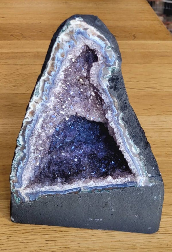Geode Amethist 2,9 kg 22 cm Druse Amethyst,  Geode Amethyst Brasil