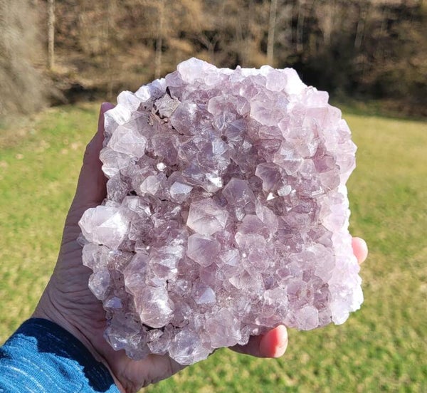 Ruwe lichte Amethist 1,1 kg 12 cm Roh helle Amethyst, Rough Amethyst , Brasil