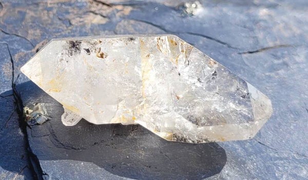 Diamond Quartz dubbeleinder ' herkimer' 6,5 cm 50 gr. Doppelender Diamond quarz