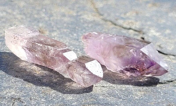 2 st. Shangaankristallen 10 gr. 3,5 cm 2 pc Shangaan crystals, 2 st. Shangaanquarz kristalle