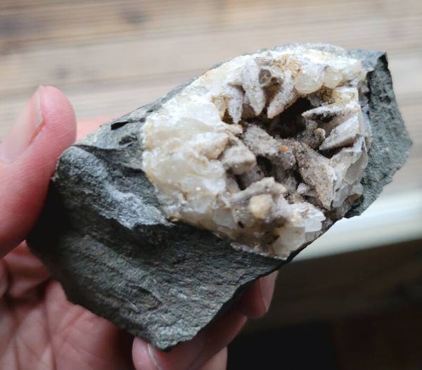 Juchem geode Dogtooth calciet 139 gr. 8 cm Druse Juchem hundezahn Calcit.