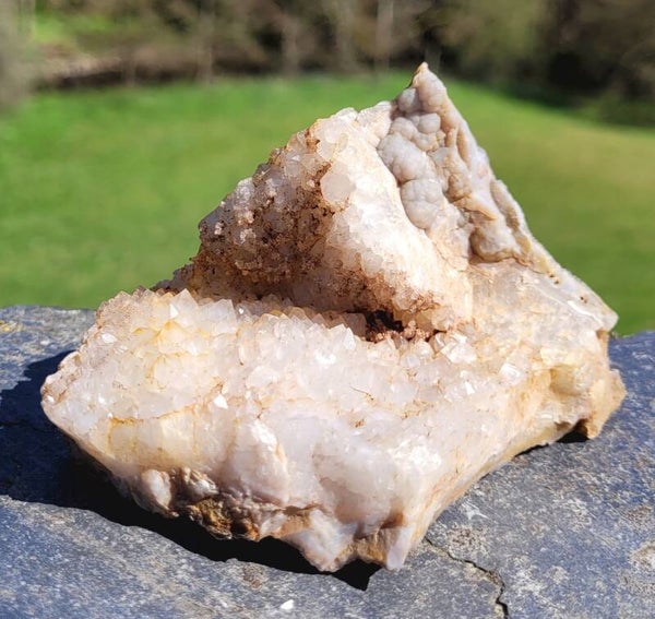 Juchem Kwartskristallen op Agaat 267 gr. 10 cm Quarzkristalle auf Achat, Quartzcrystals on Agate
