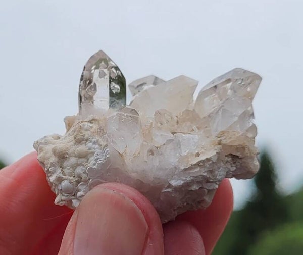 Brandberg crystals clear quartz 30 gr. 4,5 cm Stufe Brandberg kristalle, Cluster brandberg kristallen herkimer-like
