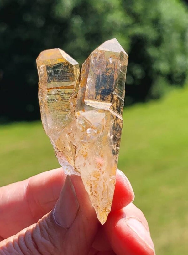 Brandberg twincrystal 21 gr. 5 cm Tweelingkristal, zwillingkristall