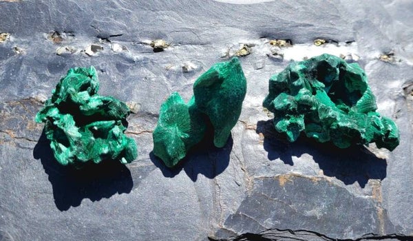 Zijde Malachiet ca. 5 cm Seide Malachit, Velvet Malachite