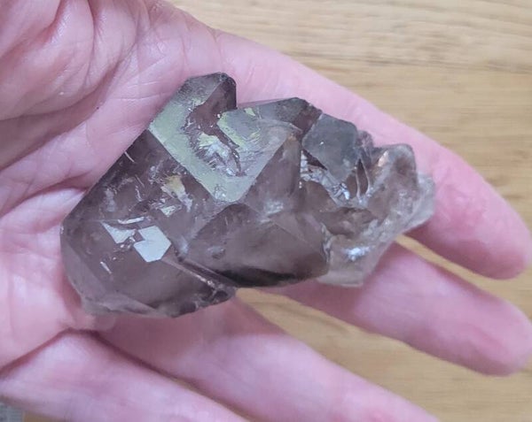 Smokey Elestial quartz 76 gr. 7 cm Elestialquarz, Elestiaalkwarts,  Skeletquarz