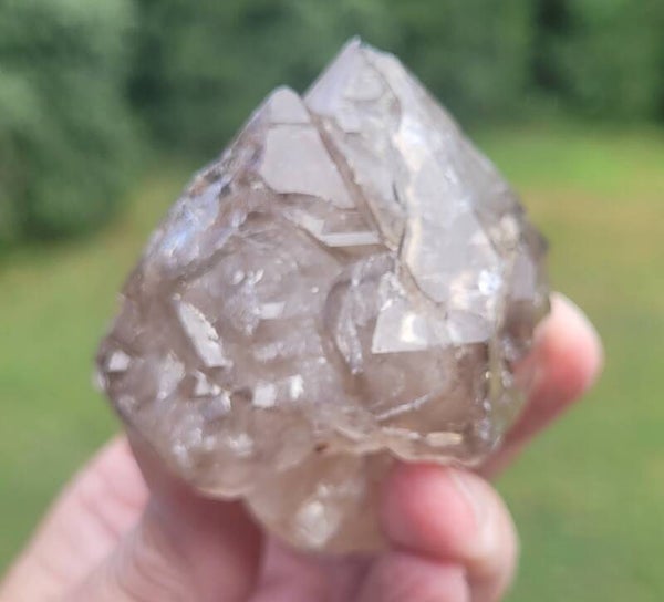 Smokey Elestialquartz 7 cm 144 gr. Elestialquarz, Elestiaalkwarts, Skeketkwarts
