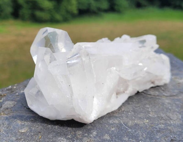 Cluster Bergkristal 679 gr. 14 cm Stufe Bergkristall, Clear Quartz cluster