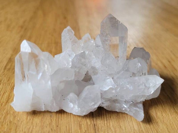Bergkristal helder Cluster 118 gr. 8 cm Stufe Bergkristall klar, Clear Quartz Cluster