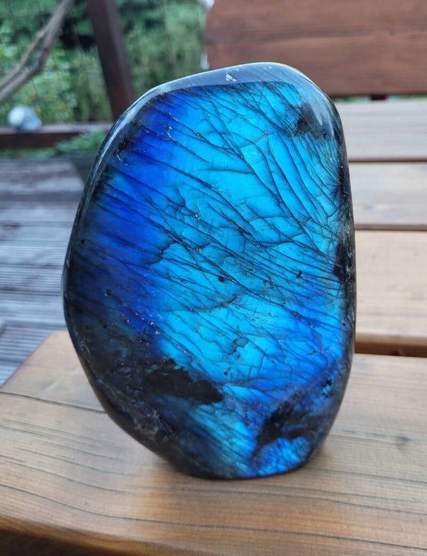 Flash Labradorith skulptur 1,44 kg 15 cm flash Labradoriet, Labradorite sculpture