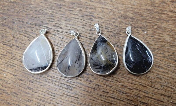 Anhänger Turmalinquarz, Toermalijnkwarts 2,5 cm Tourmalinequartz pendant