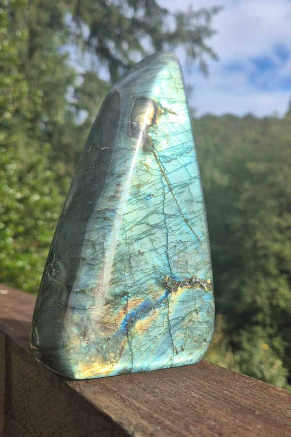 Labradorite superflash 1,4 kg. 17 cm freeform Labradorith, Labradoriet