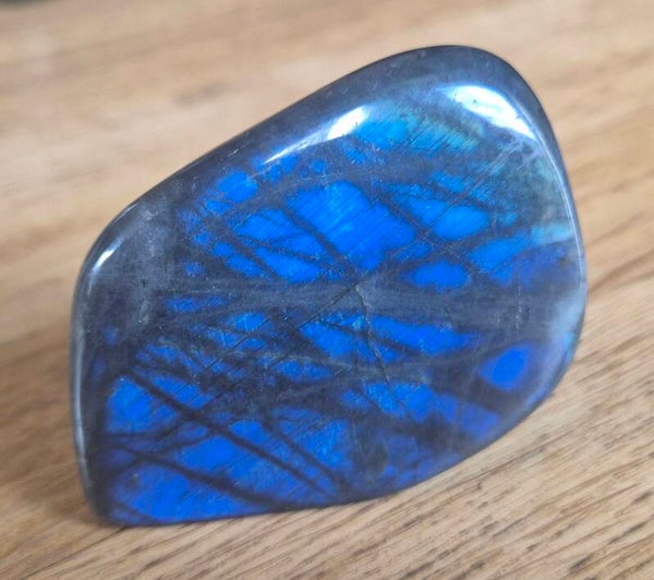 Labradorith 126 gr. 7 cm freeform Labradoriet,  Labradorite Electric Blue