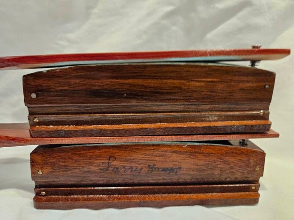 walnut and mahogany