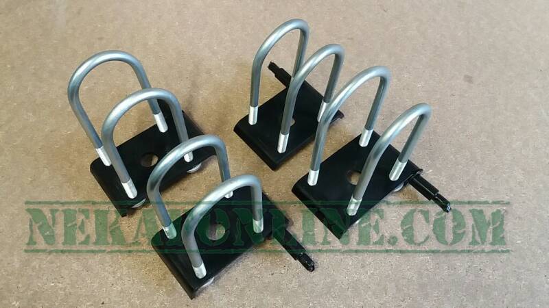 Veerstroppen met onderplaten