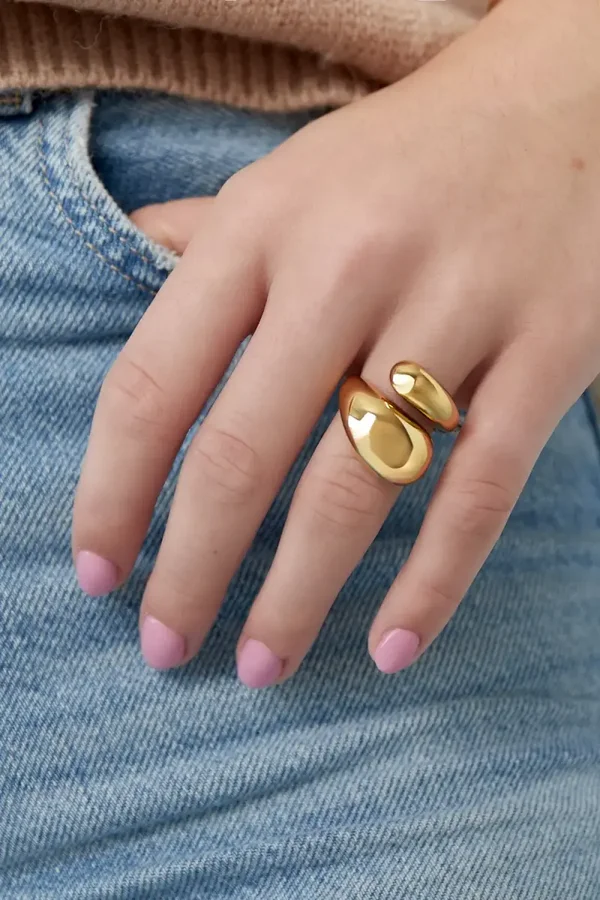 Connected soul ring - Goud