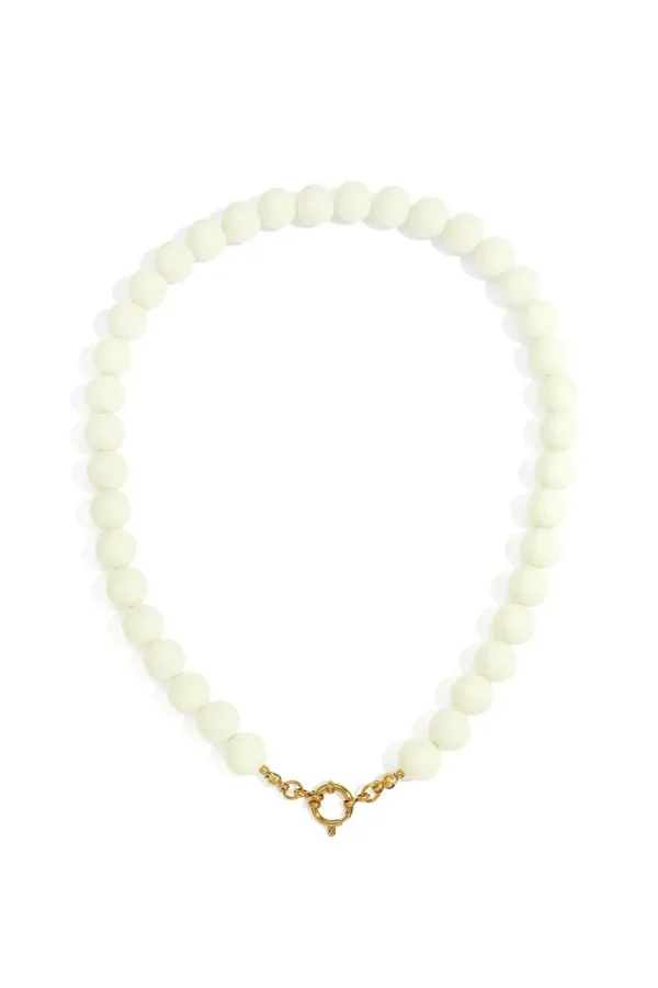 Kralen ketting 12 mm - White