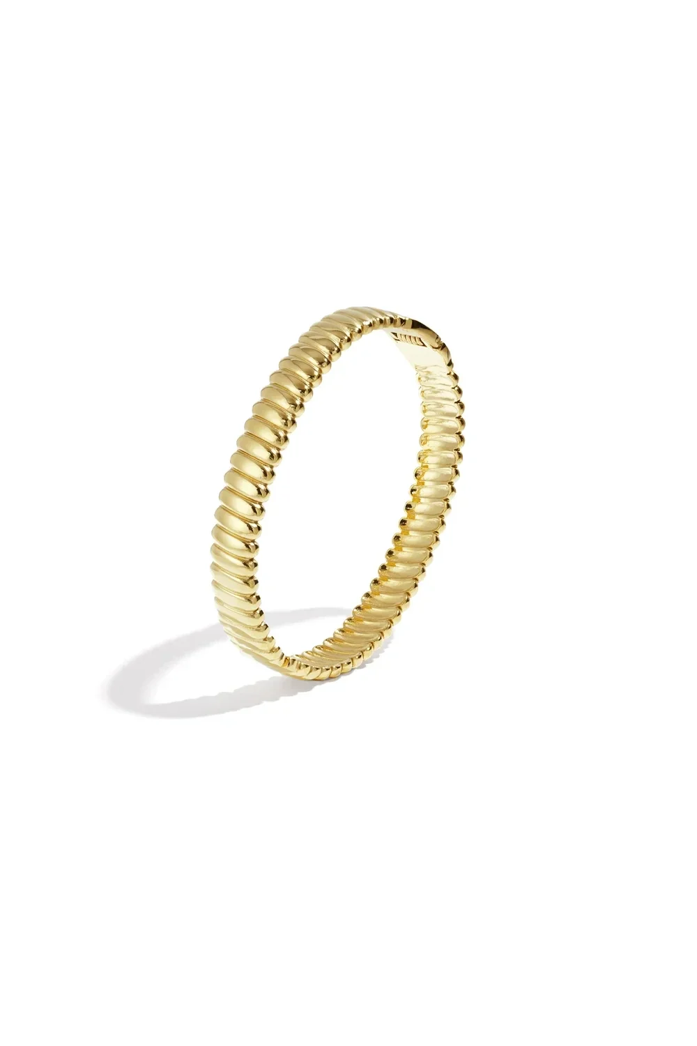 Gouden Ribbel Bangle Armband
