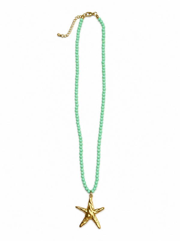 Lies kralenketting met zeester