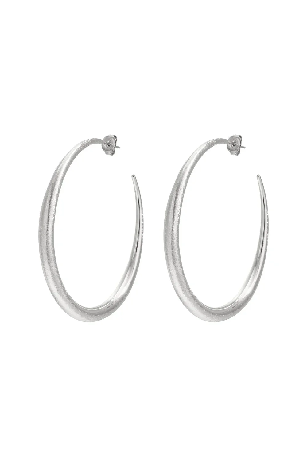 Creolen cirkel earrings - Zilver