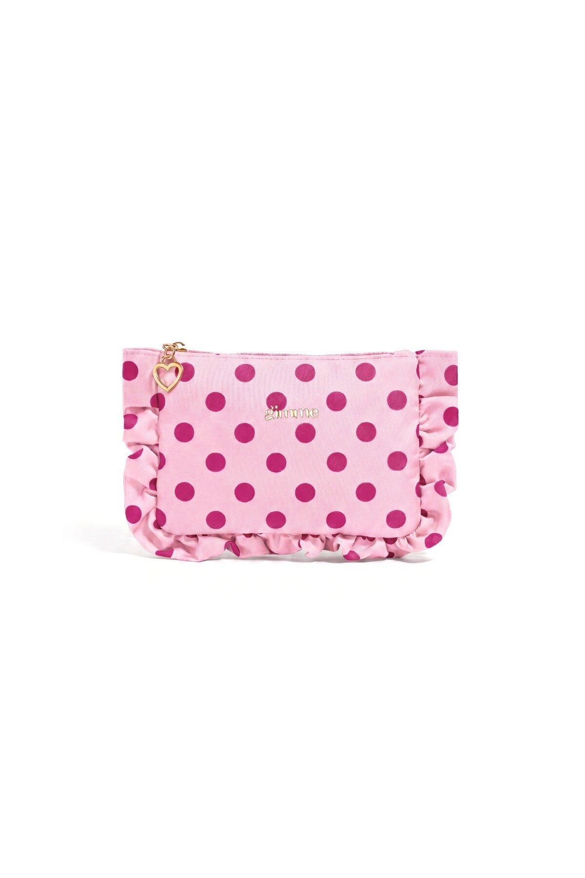 Toiletzak met roze stippen