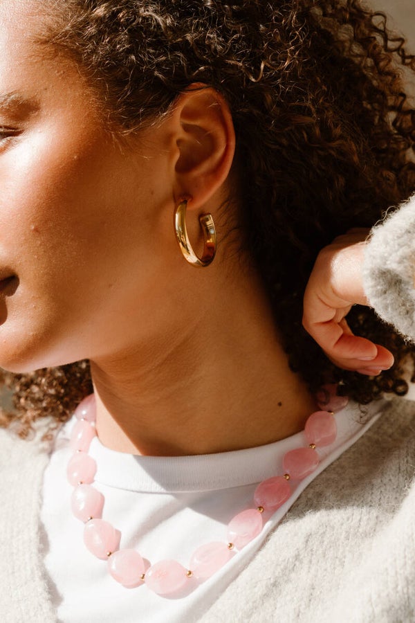 Luna kralenketting met frontsluiting