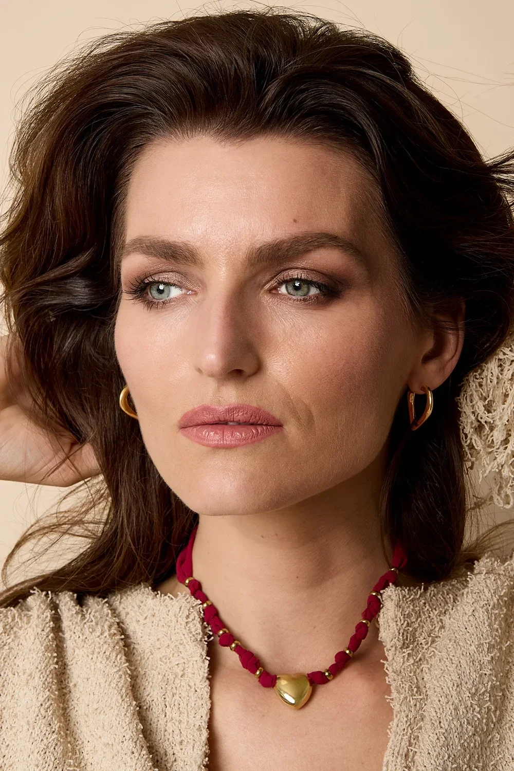 Marie ketting burgundy