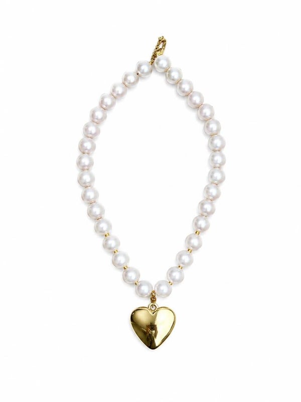 Maud parelketting met hart