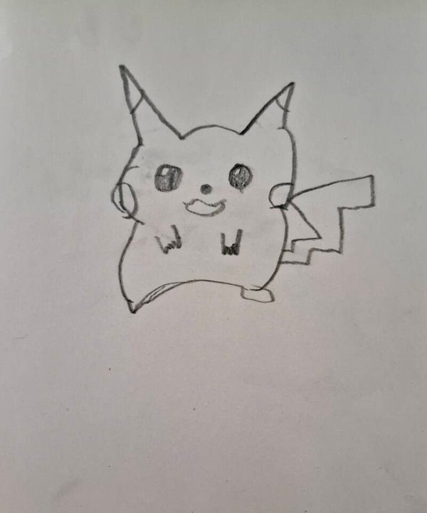 pikachu drawing pencil