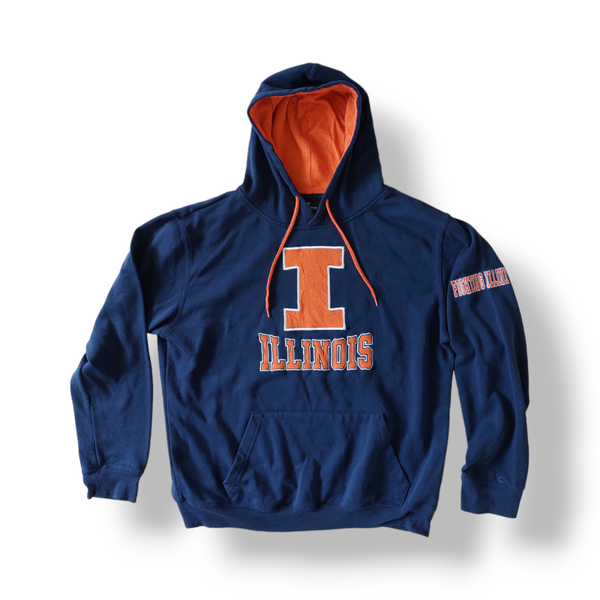 USA illinois fighting illini hoodie maat L