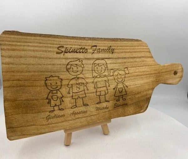 Borrelplank "FAMILY".