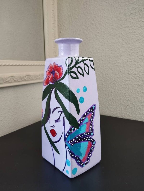 Lila vaasje 'vlinderkus'