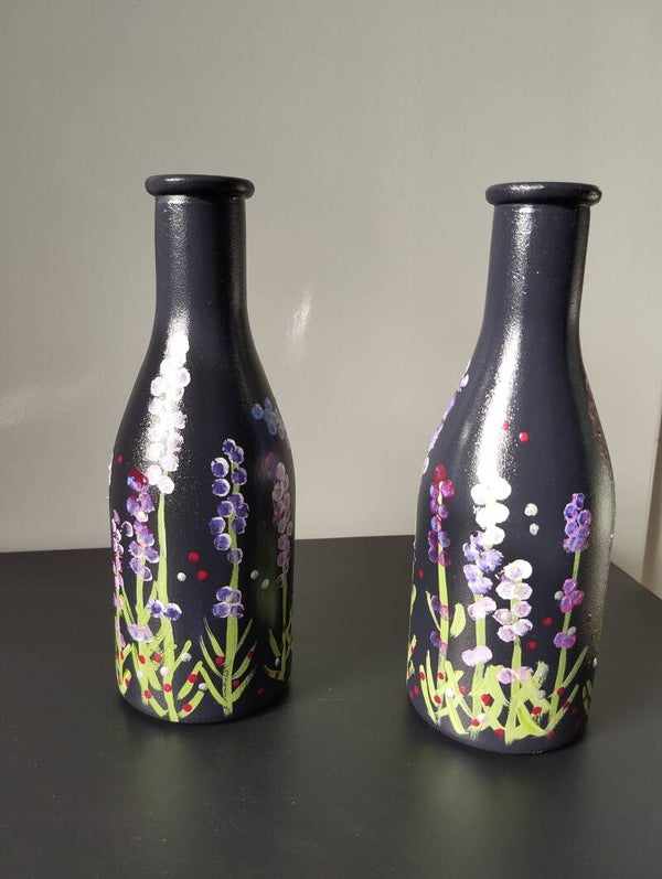 Blauwpaars flesje 'lavendel'