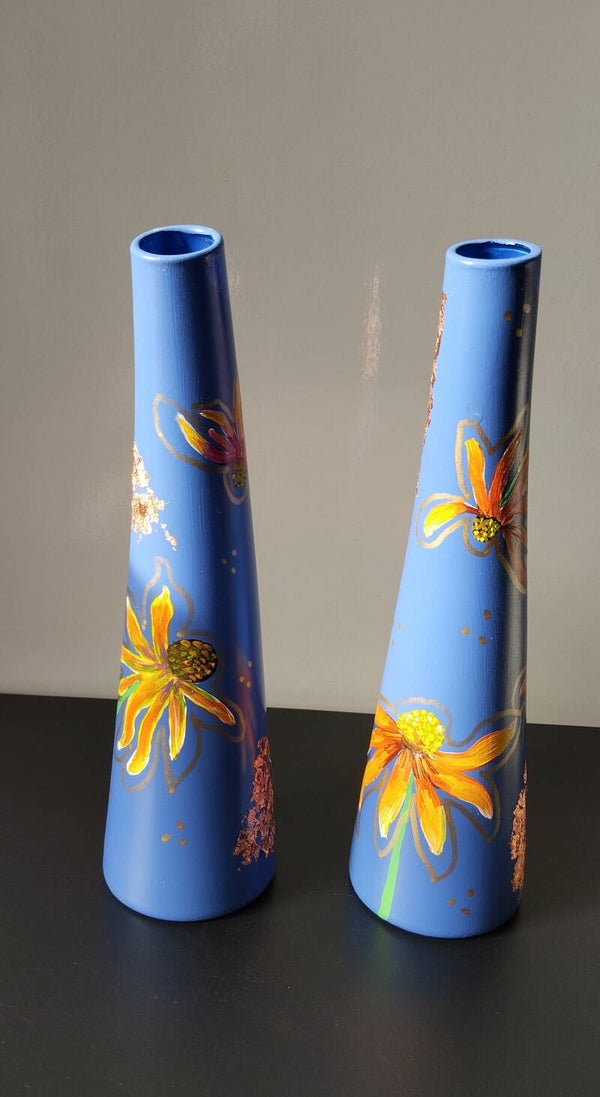 Kromme vaas 'Zonnehoed'