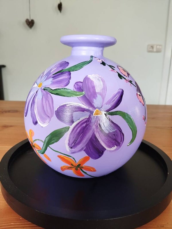 Lila bolvaasje 'Flowers'