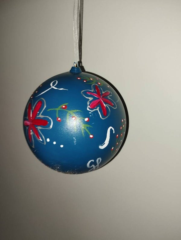 Kerstbal blauw